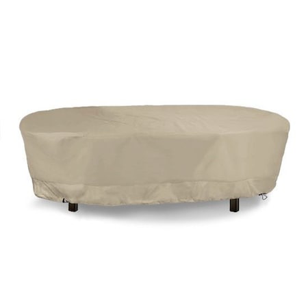 Eevelle MERIDIAN Series, Oval Table Cover  - Khaki, 66L x 25W x 38H MDTBLOVL_66L_38W_25H-KHA